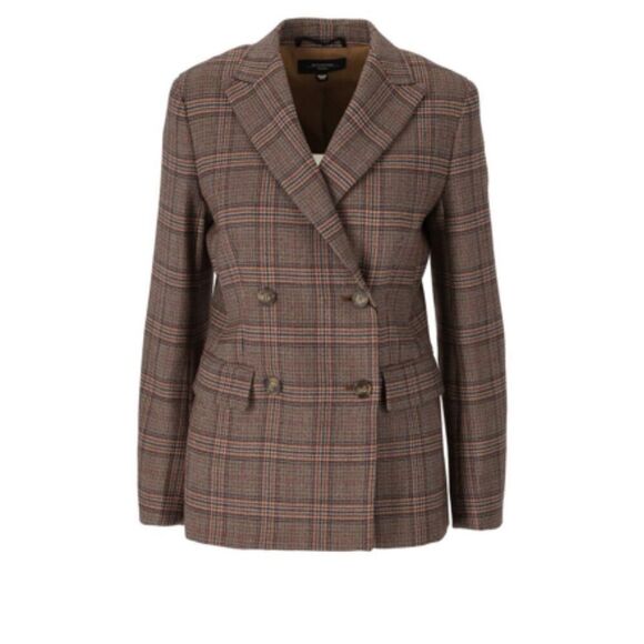 Maxmara weekend pure new wool drown double breasted jacket blazer 14 - Picture 16 of 16